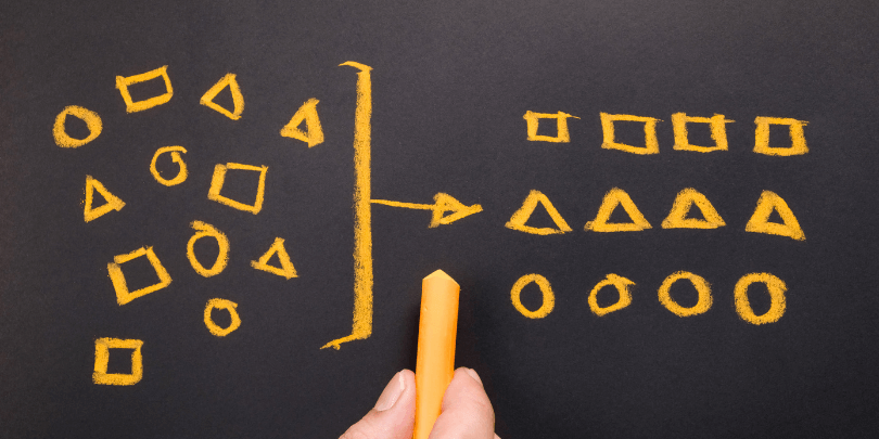 sort into categories